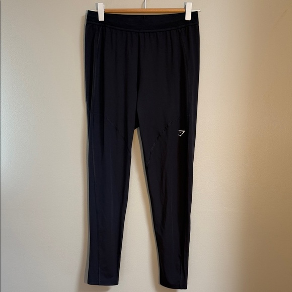 Gymshark Pants - Gymshark Speed Run Performance Black Lightweight Training Running Leggings W XL‎